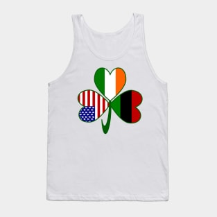 African American Irish American Shamrock Tank Top